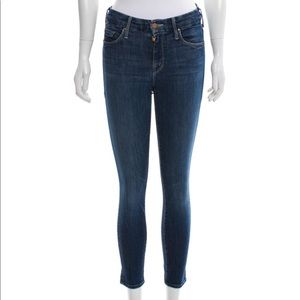 MOTHER MID-RISE SKINNY JEANS